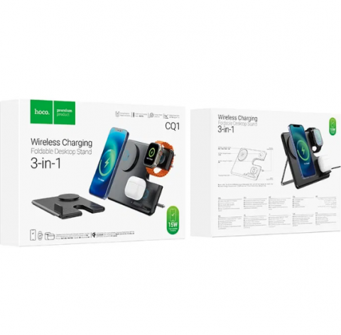 CQ1 Geek folding 3-in-1 magnetic wireless fast charger(for iWatch) [2]