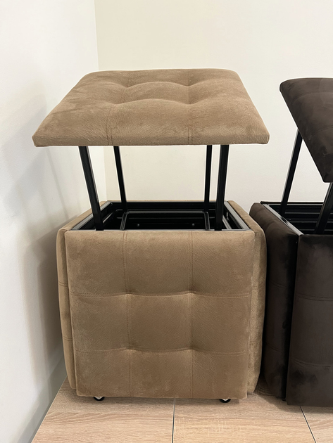 Cub Transformer 5 în 1 CubeX5 – 5 scaune pliabile în cub, Maro Deschis (N2) [5]