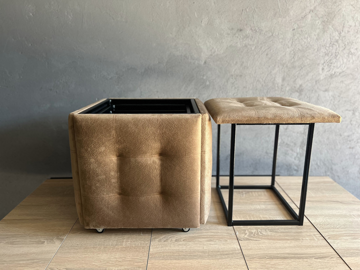 Cub Transformer 5 în 1 CubeX5 – 5 scaune pliabile în cub, Maro Deschis (N2) [4]