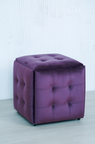 Cub Transformer 5 în 1 CubeX5 Mov (Dimensiuni 50x50x50 cm, Cadru metalic, Burete 3 cm, Mov) [2]