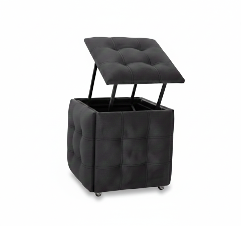 Mobilier - Cub Transformer 5 în 1 CubeX5 Negru (N43) – Scaune pliabile cub, culoare clasică universală