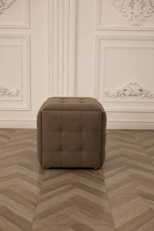 Cub Transformer 5 scaune CubeX5 Maro Teddy (N52) – Teddy maro, puf multifuncțional [1]