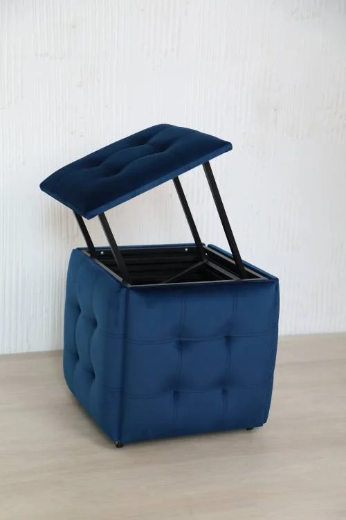 Cuburi Transformer - Cub Transformer CubeX5 Albastru (N38) – Puf transformer 5 în 1, rezistent și confortabil