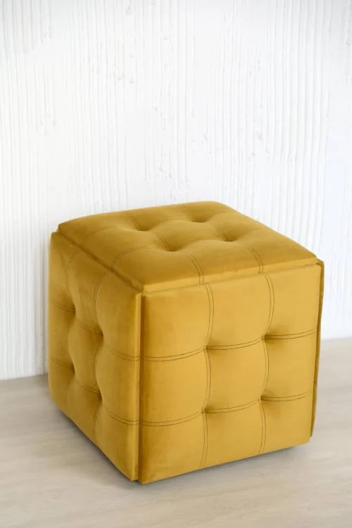 Куб-трансформер CubeX5 Горчичный жёлтый (N39) – Горчичный, стильная трансформируемая мебель [1]