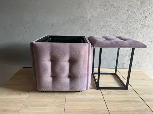 Pufuri si Banchete - Cub Transformer CubeX5 Mov Deschis (N30) – 5 scaune transformabile, design elegant