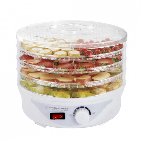 Uscatoare de fructe si legume - Dehydrator Esperanza DELICATESSE EKD003 – Uscare Eficientă pentru Fructe și Legume