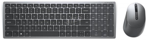 Calculatoare - Dell Premier Multi-Device Wireless Keyboard and Mouse - KM7120W - Russian (QWERTY), Dual mode RF 2.4 GHz and Bluetooth 5.0, Scroll wheel (programmable: left tilt, click, right tilt), 1600 dpi,  3-Year Advanced Exchange Service.