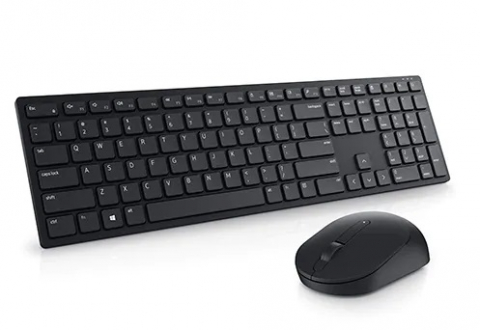Calculatoare - Dell Pro Wireless Keyboard and Mouse - KM5221W - Russian (QWERTY) (RTL BOX), 2.4 GHz, USB Wireless Receiver, Optical Mouse - 3 Buttons, Adjustable DPI up to 4000, AA x 1, Black, Limited Warranty - 3 years.