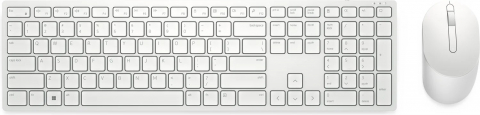 Calculatoare - Dell Pro Wireless Keyboard and Mouse - KM5221W - Russian (QWERTY) - White