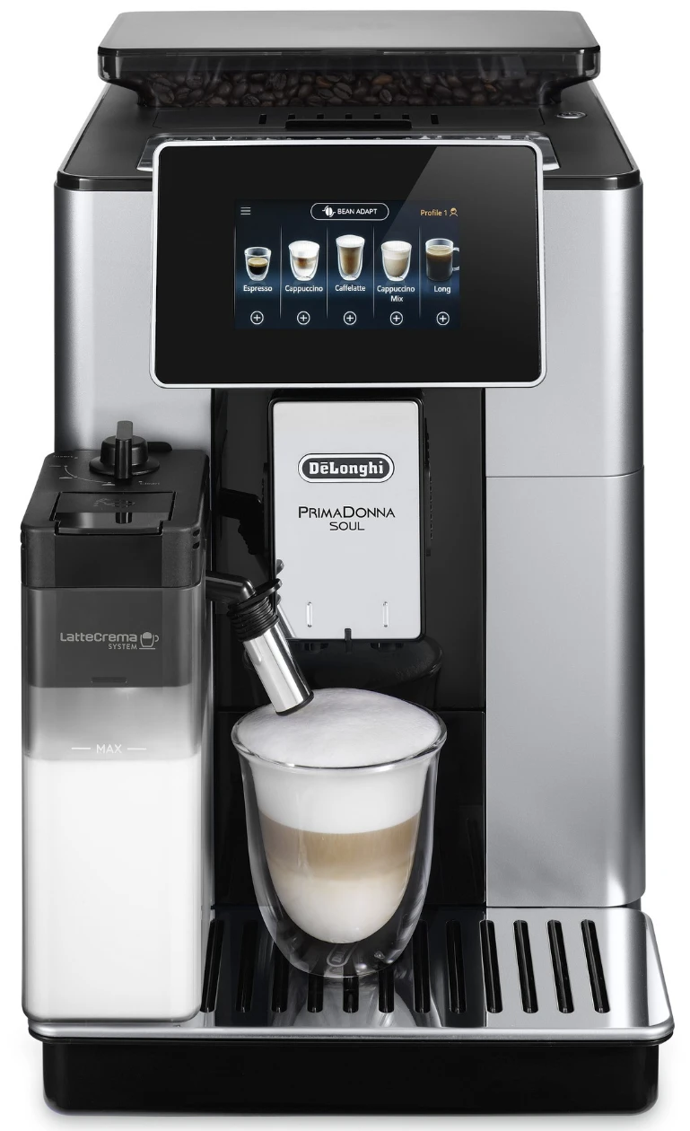 Кофемашины - DeLonghi ECAM 610.55.SB – Умная автоматическая кофемашина с управлением через телефон и давлением 19 бар