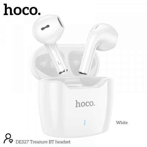 True Wireless - Căști Bluetooth DES27 Treasure, White