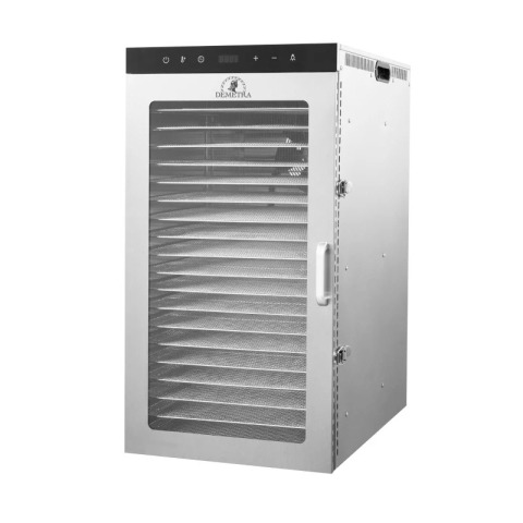 Uscatoare de fructe si legume - Deshidrator Alimente Demetra SS-20, 20 Tăvi, Capacitate Mare, Inox