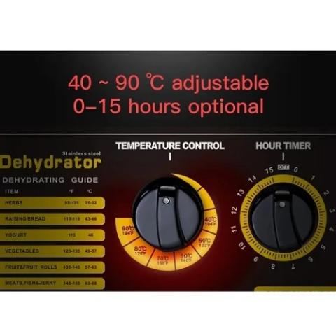 Deshidrator Alimente Demetra SS-48, 48 Tăvi, Industrial, Inox [5]