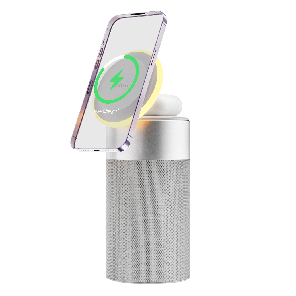 Wireless - Difuzor și Încărcător Fără Cablu 3 în 1 Wi-W022