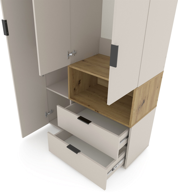 Шкаф с распашными дверцами Nex Home A002R – стильный дизайн и удобное хранение [2]