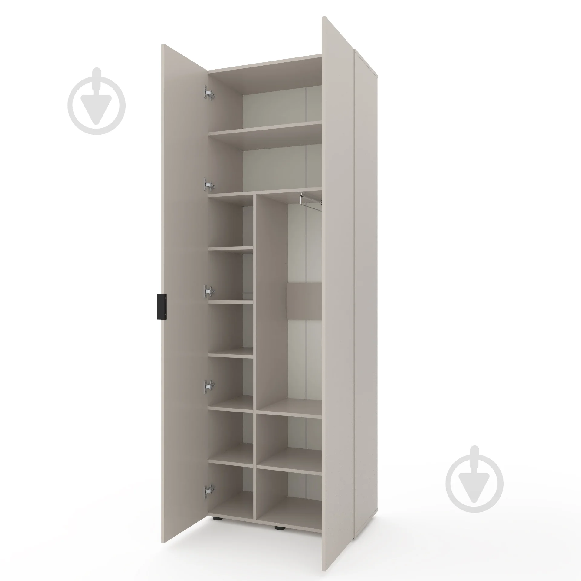 Dulap cu uși batante Nex Home A007, 800x420x2300 mm, Cashmere [1]