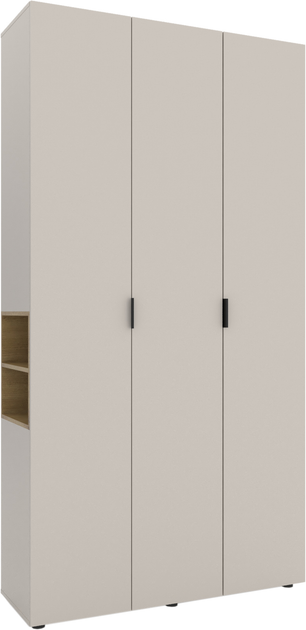 Dulapuri - Dulap cu uși batante Nex Home A015L, 1200x420x2300 mm, PAL, Cashmere/Oak Artisan