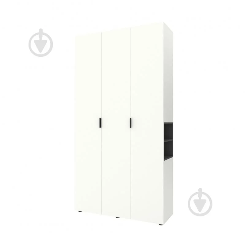 Dulapuri - Dulap cu uși batante Nex Home A015R, 1200x420x2300 mm, PAL, White Snow/Anthracite