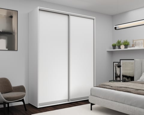 Dulapuri - Шкаф с раздвижными дверями Nex Home, ЛДСП, Белый 180x60x220 см