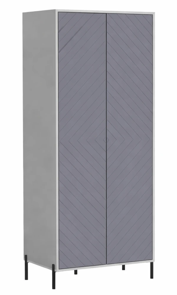 Mobilier - Dulap MatroLuxe Leada Light concrete (96.8 x 214 x 57.4 cm)
