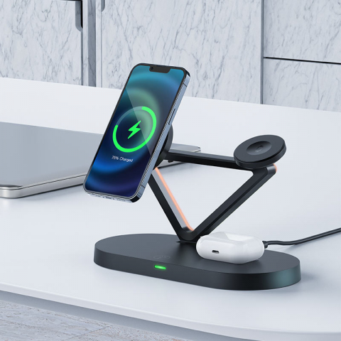 Wireless - E9 desktop 3-in-1 wireless charging holder