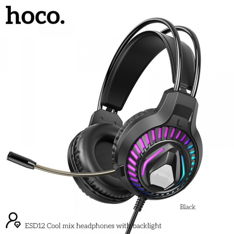 Gaming - ESD12 Cool mix headphones with backlight