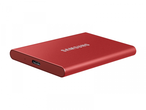 External SSD 1TB Samsung T7, USB 3.2, Red [1]