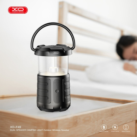 F49 Outdoor Dual Speaker Camping Light Audio (15W 3600mAh) black [1]