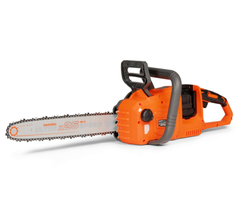 Fierăstrău cu lanț cu acumulator DAEWOO DACS 1642Li Solo (2×21V, fără acumulatori, Motor Brushless, Șină 40 cm, 25 m/s) [2]