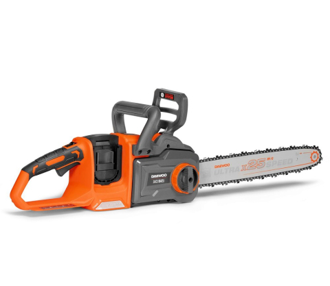 Fierăstrău cu lanț cu acumulator DAEWOO DACS 1642Li Solo (2×21V, fără acumulatori, Motor Brushless, Șină 40 cm, 25 m/s) [1]