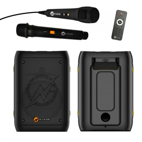 Electronice - Flashbanger 777, 400W, Microfon wireless + Microfon cu fir (Boxă portabilă Bluetooth de 400W, woofer de 8 inch)