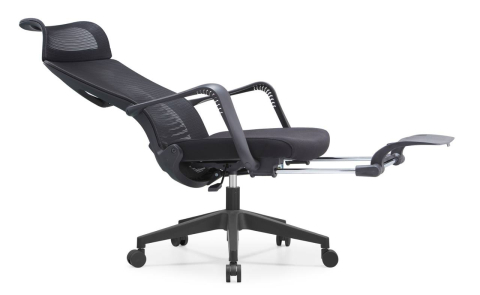 Эргономичное офисное кресло Nex Home Confort Black с подставкой для ног — комфорт для работы и отдыха [1]