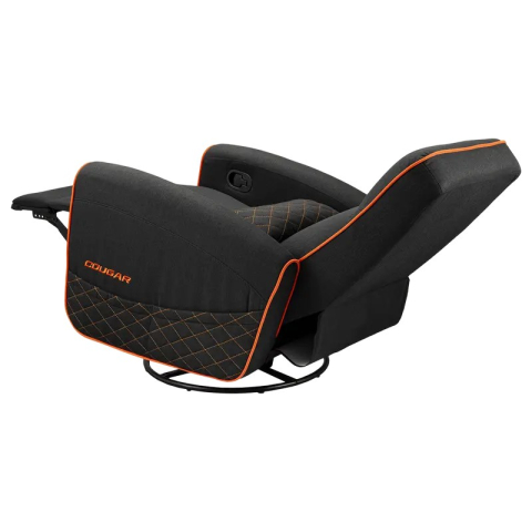 Fotoliu gaming Cougar FIDOM cu suport pentru picioare, imitație de in, Negru / Portocaliu (spătar 160°, până la 150 kg) [7]