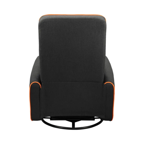 Fotoliu gaming Cougar FIDOM cu suport pentru picioare, imitație de in, Negru / Portocaliu (spătar 160°, până la 150 kg) [2]