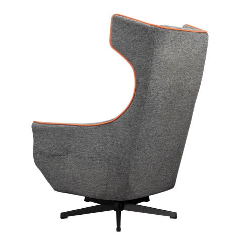 Fotoliu gaming Cougar Magus cu suport pentru picioare, imitație de in, Gri / Portocaliu (până la 150 kg) [7]