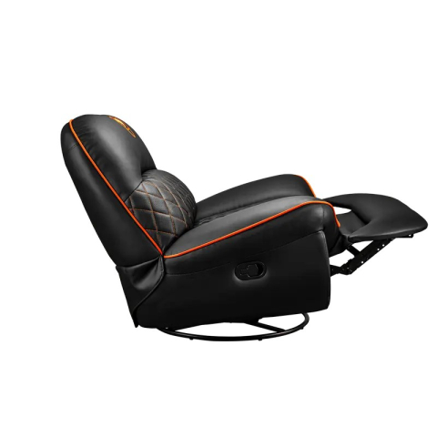Fotoliu gaming Cougar Overlord cu suport pentru picioare, piele PU, Negru / Portocaliu (spătar 160°, până la 150 kg) [9]