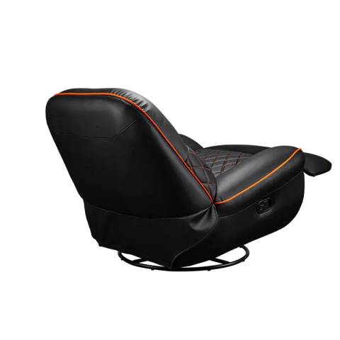 Fotoliu gaming Cougar Overlord cu suport pentru picioare, piele PU, Negru / Portocaliu (spătar 160°, până la 150 kg) [10]