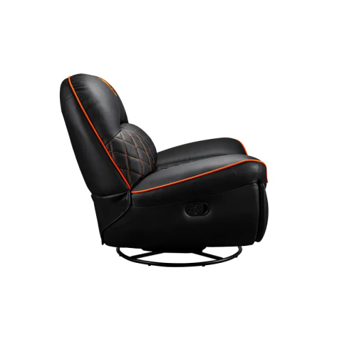 Fotoliu gaming Cougar Overlord cu suport pentru picioare, piele PU, Negru / Portocaliu (spătar 160°, până la 150 kg) [5]