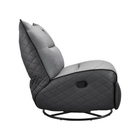 Fotoliu gaming Cougar Overlord Neo, piele PVC, Negru / Gri (spătar 160°, până la 150 kg) [4]