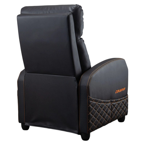 Fotoliu gaming Cougar Ranger Elite, piele PU, Negru / Portocaliu (spătar 160°, până la 135 kg) [6]