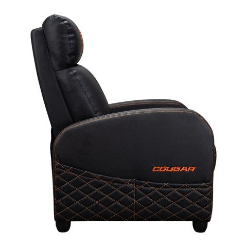 Fotoliu gaming Cougar Ranger Elite, piele PU, Negru / Portocaliu (spătar 160°, până la 135 kg) [3]
