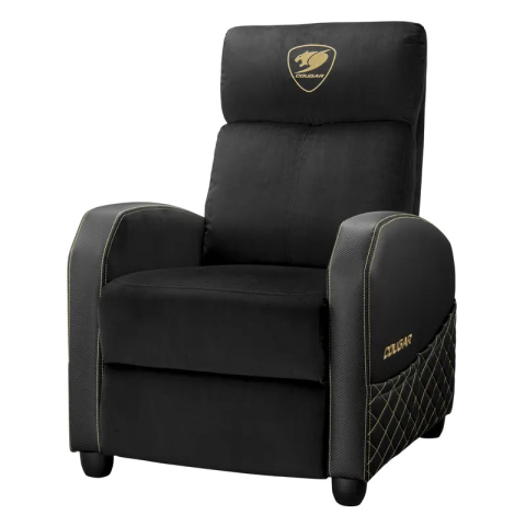 Fotoliu gaming Cougar Ranger Elite, țesătură și piele PU, Auriu (spătar 160°, până la 135 kg) [4]