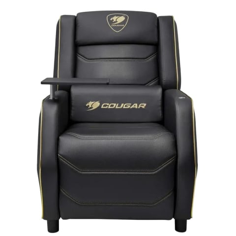 Mobilier - Fotoliu gaming Cougar Ranger Pro Royal, piele PVC, Negru / Auriu (spătar 157°, până la 160 kg)