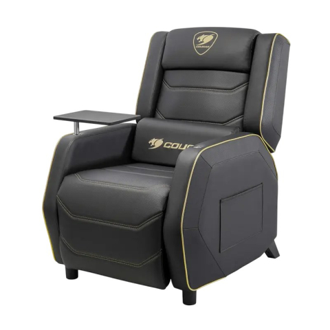 Fotoliu gaming Cougar Ranger Pro Royal, piele PVC, Negru / Auriu (spătar 157°, până la 160 kg) [11]