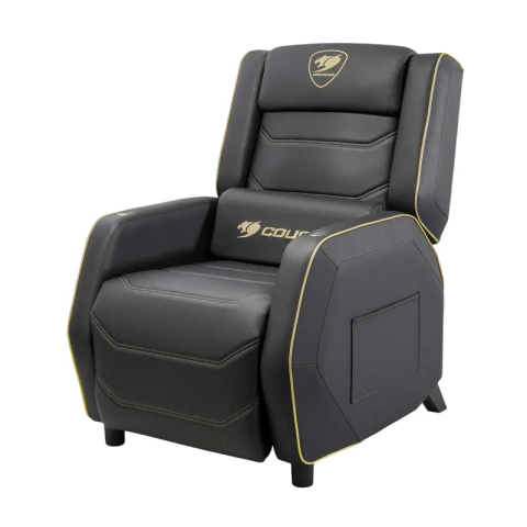 Fotoliu gaming Cougar Ranger Pro Royal, piele PVC, Negru / Auriu (spătar 157°, până la 160 kg) [3]