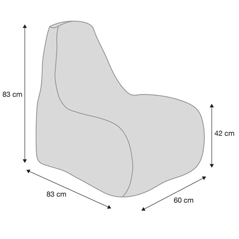 Fotoliu MegaByte (Tip Sac), din Oxford, culoare Galben - Mărimea L [1]
