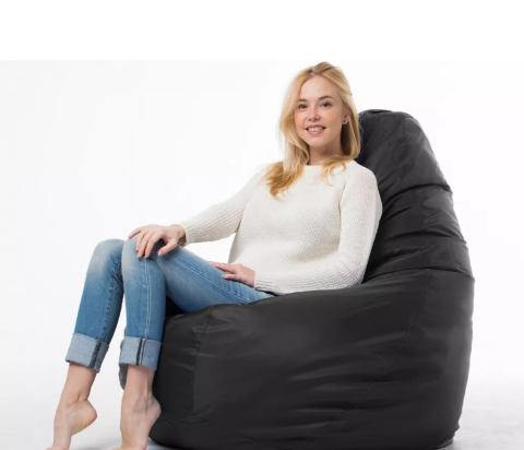 Кресло мешок Груша из Оксфорда 420D, размер "L" чёрного цвета [1]