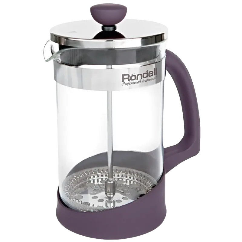 Casa și grădina - French Press pentru cafea și ceai Rondell RDS-938, Sticlă, 1 L, Akzent
