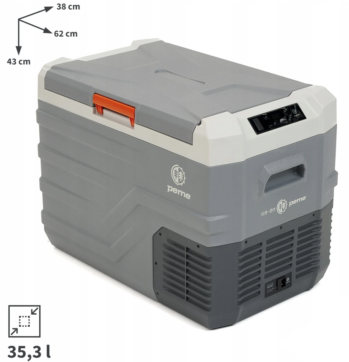 Frigider Auto cu Compresor Peme Ice-on Quest Adventure Orange 40 – 35.3L [2]