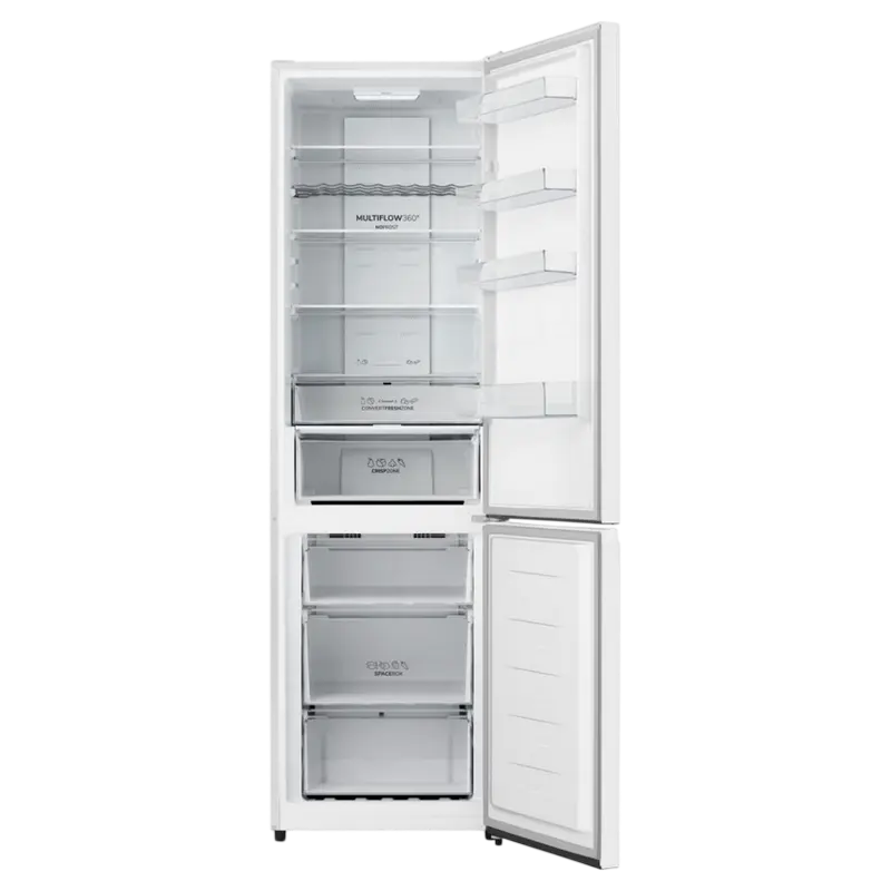 Frigider cu congelator Gorenje NRK620EAW4 Alb (Total NoFrost, 336L, 200.4 cm, Afișaj LED, Clasa E) [2]